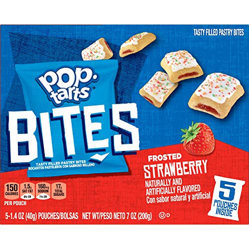Pop-Tarts Bites, Tasty Filled Pastry Bites, Frosted Strawberry,