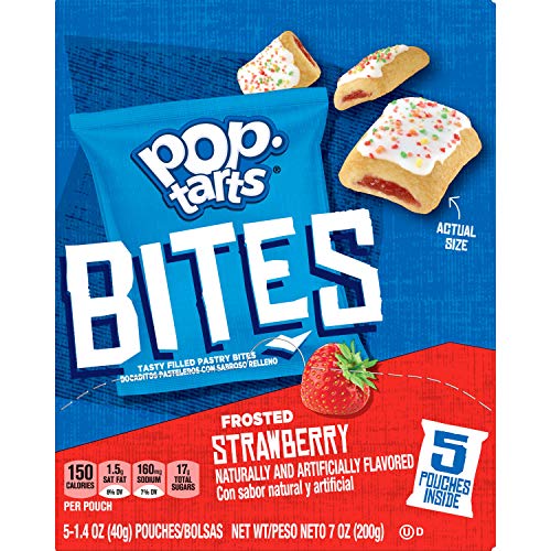 Pop-Tarts Bites, Tasty Filled Pastry Bites, Frosted Strawberry,