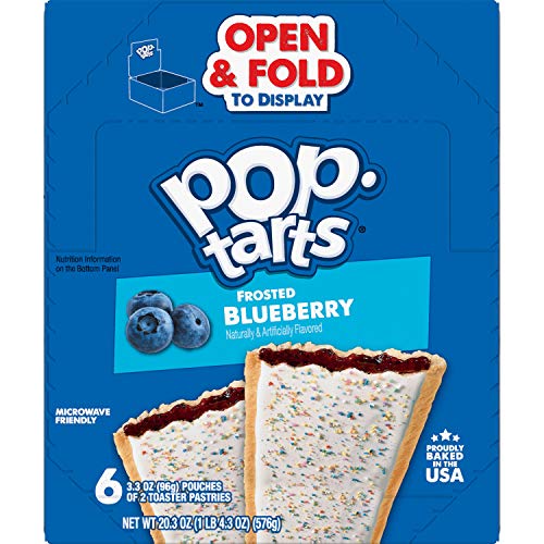 Pop-Tarts, Breakfast Toaster Pastries, Frosted Blueberry, Proudl