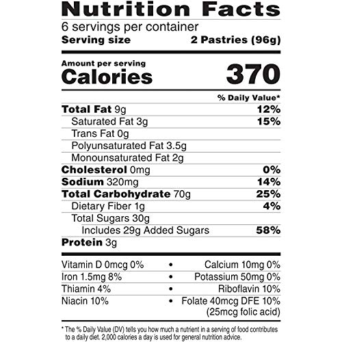 Pop-Tarts, Breakfast Toaster Pastries, Frosted Blueberry, Proudl