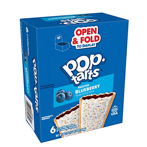 Pop-Tarts Breakfast Toaster Pastries, Frosted Blueberry Flavored