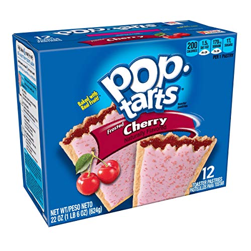 Pop-Tarts Breakfast Toaster Pastries, Frosted Cherry Flavored, 2