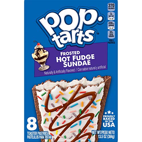 Pop-Tarts, Breakfast Toaster Pastries, Frosted Hot Fudge Sundae,