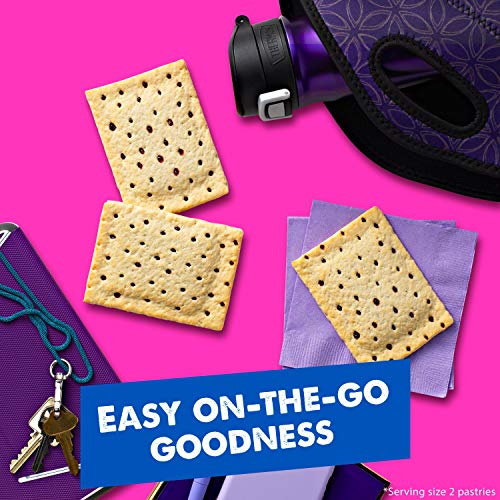 Pop-Tarts Breakfast Toaster Pastries, Unfrosted Blueberry Flavor