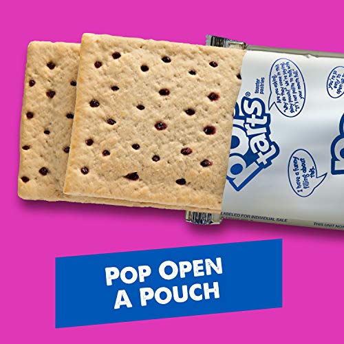 Pop-Tarts Breakfast Toaster Pastries, Unfrosted Blueberry Flavor
