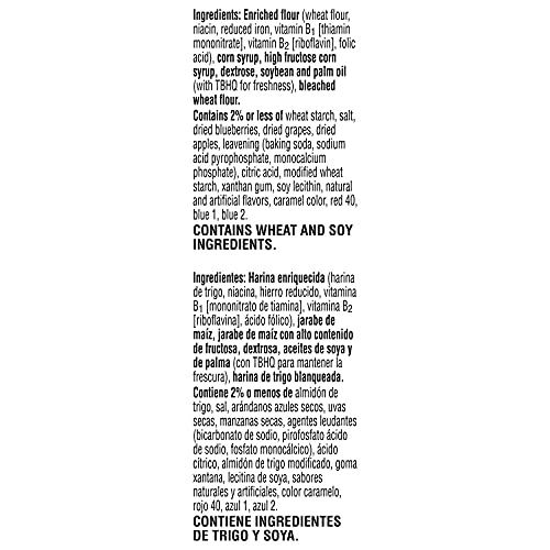 Pop-Tarts Breakfast Toaster Pastries, Unfrosted Blueberry Flavor