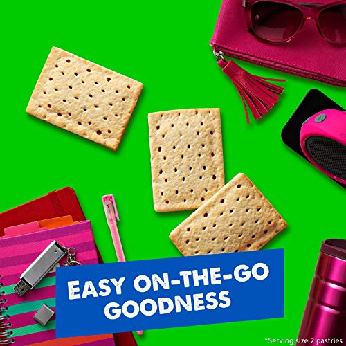 Pop-Tarts Breakfast Toaster Pastries, Unfrosted Strawberry Flavo