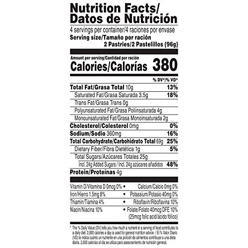 Pop-Tarts Breakfast Toaster Pastries, Unfrosted Strawberry Flavo