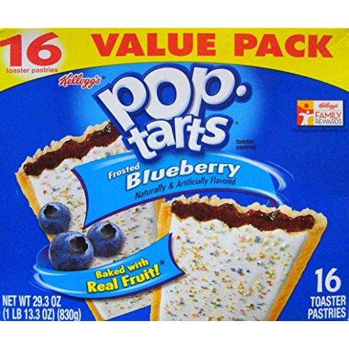 Pop-Tarts Frosted Blueberry Toaster Pastries 1 Pack 29.3 Oz