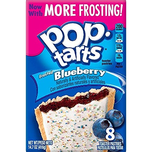 Pop-Tarts Toaster Pastries-Frosted Blueberry-14.7 Oz