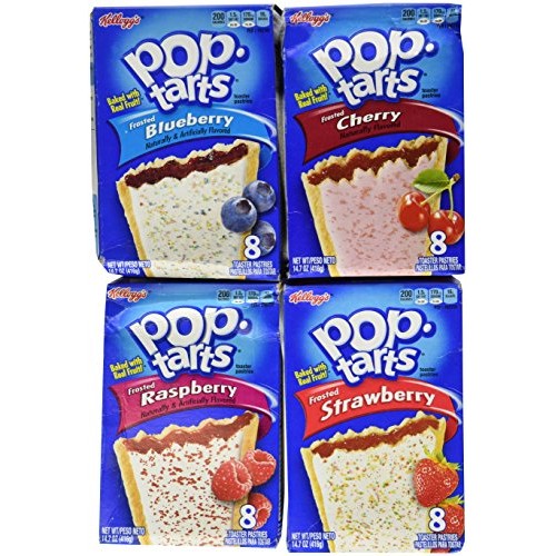 Pop Tarts Variety Pack, Frosted Fruit Flavors: Strawberry, Blueb