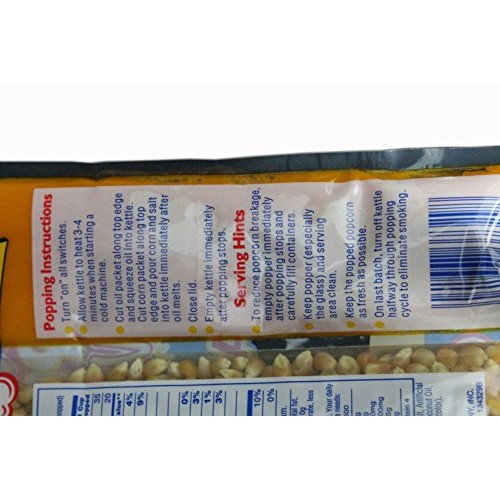 Pop Weaver Naks Pak 8 Oz Butter Flavored Coconut Oil And Popcorn