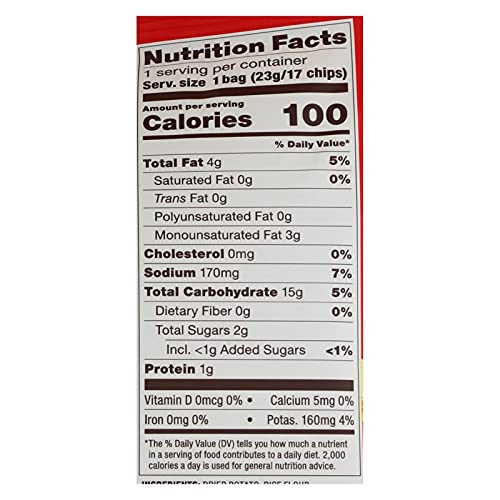 Popchip - Potato Chips All Natural Barbeque - 0.8 Oz. [Pack Of 24]