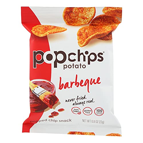 Popchip - Potato Chips All Natural Barbeque - 0.8 Oz. [Pack Of 24]
