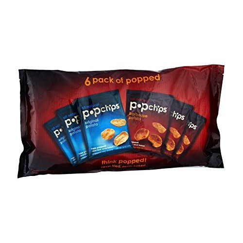 Potato Chips, Bbq/Sea Salt Flavor, .8 Oz Bag, 6/Pack