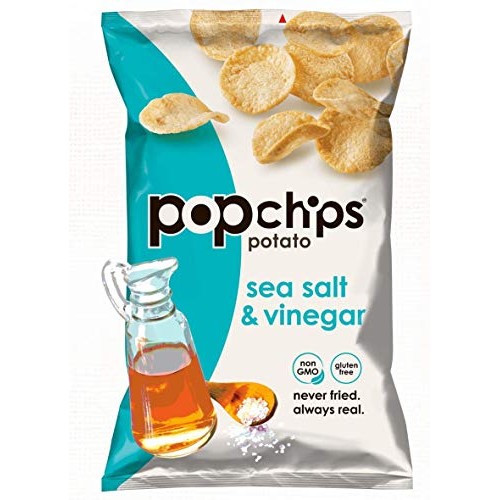 Popchips Chips Sea Salt &Amp; Vinegar, 5 Oz