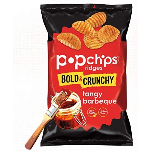 Popchips, Pot Chp, Ridges, Tangy Bbq, Pack Of 12, Size 5 Oz, Gl