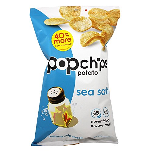 Popchips Potato Chip - Sea Salt - Never Fried - No Gluten - Non