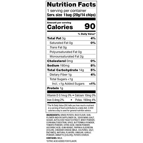 Popchips Potato Chips, Crazy Hot, 0.7 Ounce Snack Packs, 0.8 Oun