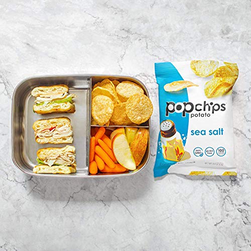 Popchips Potato Chips Gluten Free Single Serve 0.8 Oz Bags, Sea