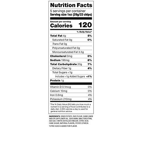 Popchips Potato Chips Sea Salt &Amp; Vinegar 5 Oz Bags Pack Of 12