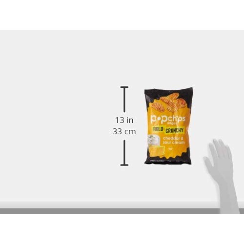 Popchips Ridges, Cheddar &Amp; Sour Cream, 5 Ounce
