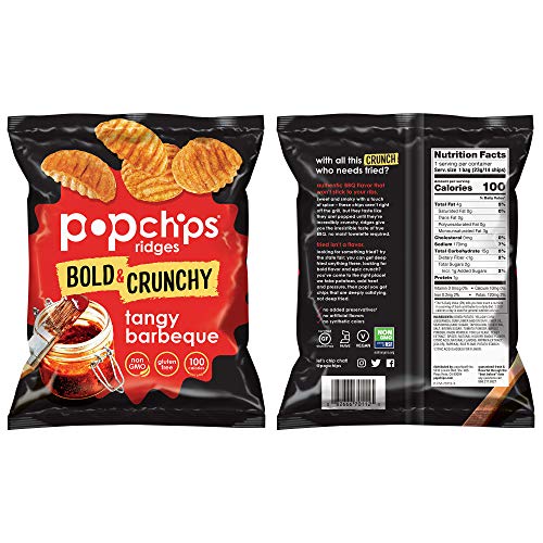 Popchips Ridges Potato Chips Variety Pack Single Serve 0.8 Oz Ba