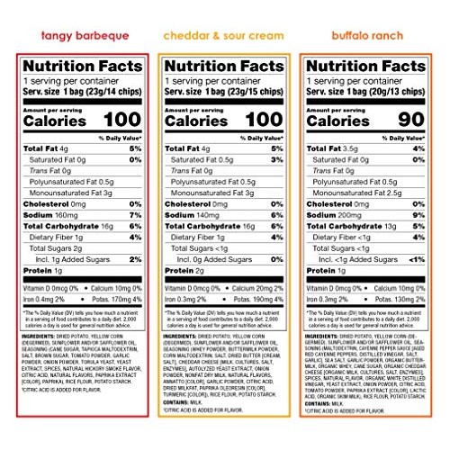 Popchips Ridges Potato Chips Variety Pack Single Serve 0.8 Oz Ba