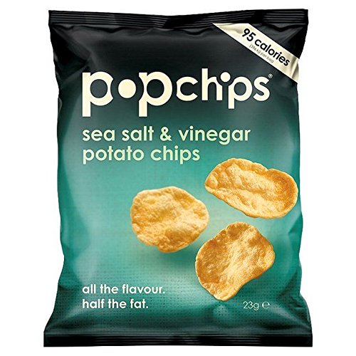 Popchips Sea Salt &Amp; Vinegar Popped Potato Crisps - 23G