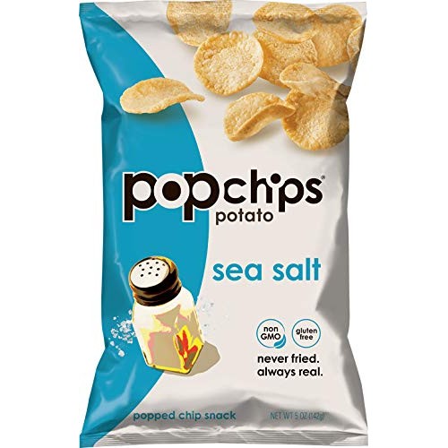Popchips Sea Salt Potato Chips 5 Oz Bags Pack Of 5
