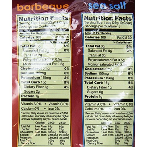 Popchips Variety Single Serve 6 Pack Chip, 4.8 Oz