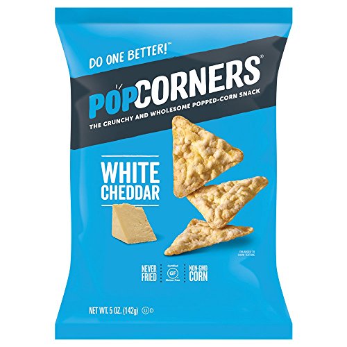 Popcorners Cheddar Feel-Good, Popcorn Chips 5Oz/12 Pack
