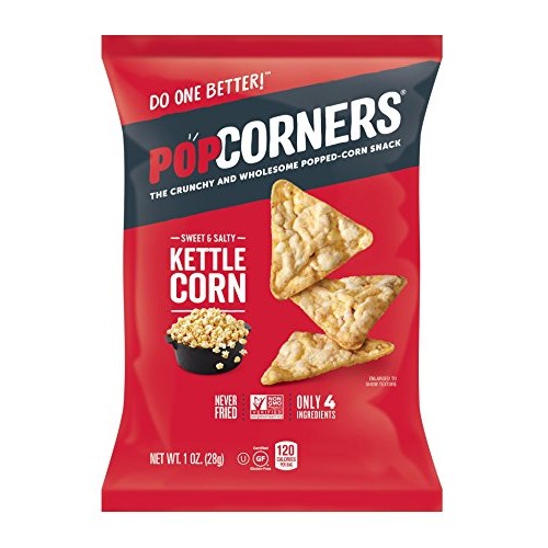 Popcorners Kettle Corn Snack Pack | Gluten Free, Vegan Snack |