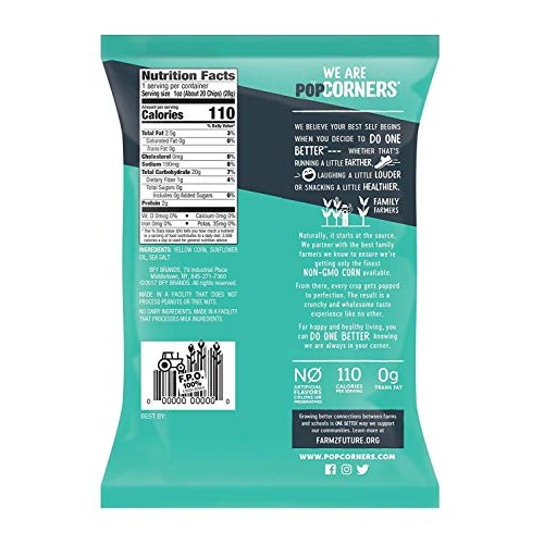 Popcorners Salt Of The Earth, Crispy And Crunchy Popped Corn Chi