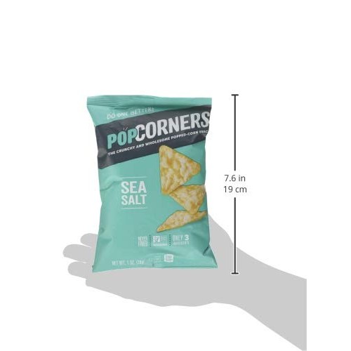 Popcorners Sea Salt Popcorn Chips 1.1 Oz. Pack Of 8