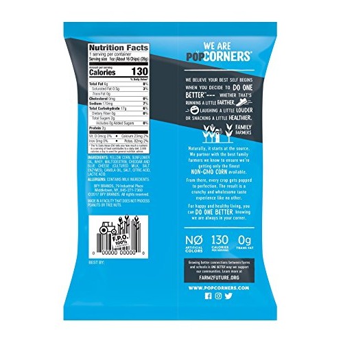 Popcorners White Cheddar Snack Pack | Gluten Free Snack | 40 Pa