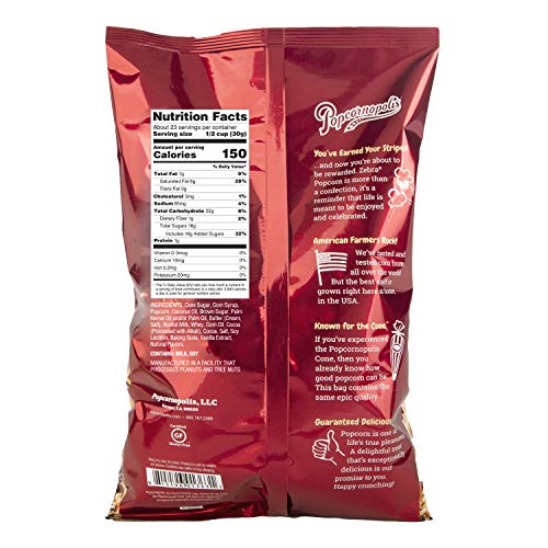 Popcornopolis Zebra Popcorn, 24 Oz