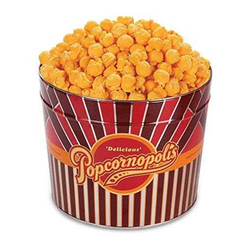 Popcornopolis Gourmet Popcorn 1.26 Gallon Tin With Cheddar Popcorn