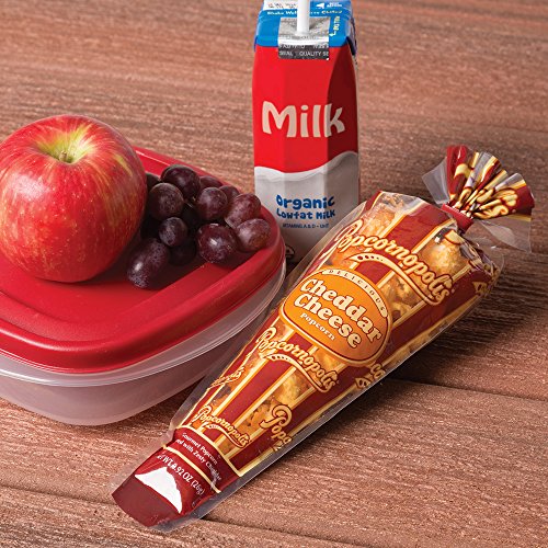 Popcornopolis Gourmet Popcorn Mini Cone Premium 24 Pack - Includ