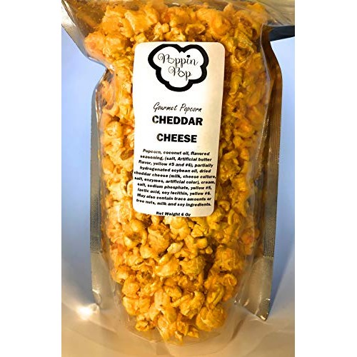Poppin Pop Cheddar Cheese Popcorn, Gourmet Cheese Popcorn, Rich