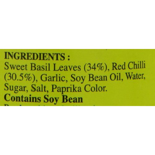 Por Kwan - Chilli Paste With Sweet Basil Leaves Net Wt 7 Oz