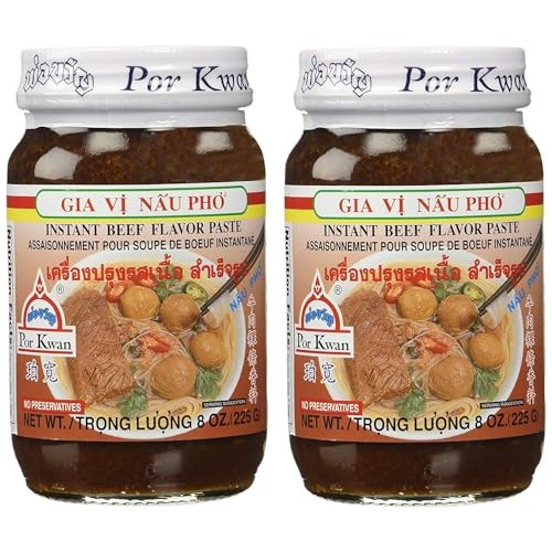 Por Kwan Pho Vietnamese Beef Flavor Paste - 8 oz x 2 jars