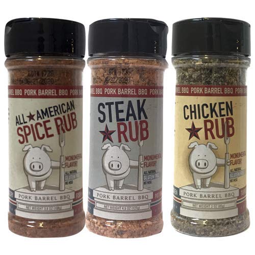Bbq Seasoning Set - Pork Barrel Bbq Rubs And Spices Set - Bbq Gi