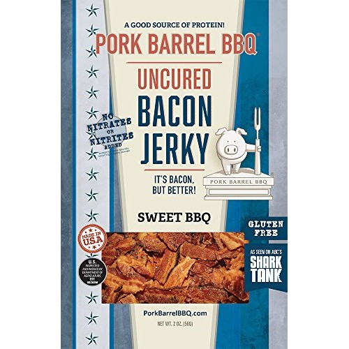 Pork Barrel Bbq Bacon Jerky Whole Hog Sampler Pack, 2 Packages E