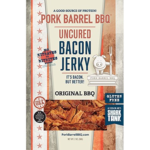 Pork Barrel Bbq Bacon Jerky Whole Hog Sampler Pack, 2 Packages E