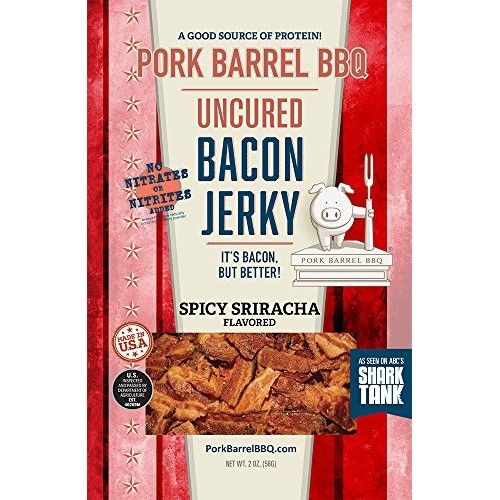 Pork Barrel Bbq Bacon Jerky Whole Hog Sampler Pack, 2 Packages E