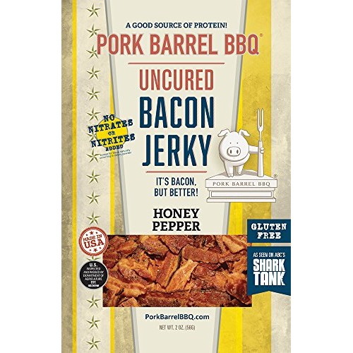 Pork Barrel Bbq Bacon Jerky Whole Hog Sampler Pack, 2 Packages E