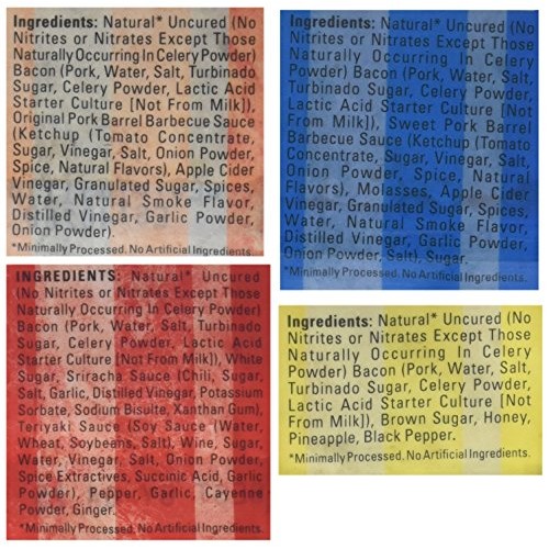 Pork Barrel Bbq Bacon Jerky Whole Hog Sampler Pack, 2 Packages E