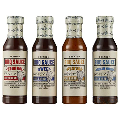 Pork Barrel BBQ Gifts for Men Set - BBQ Sauce Gift Set I The Ult...