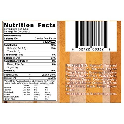 Pork Barrel Bbq Uncured Bacon Jerky, Old-Fashioned Maple, Sweet